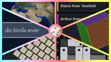 This is the thumbnail for the video titled 'Random daily games to help you sleep'